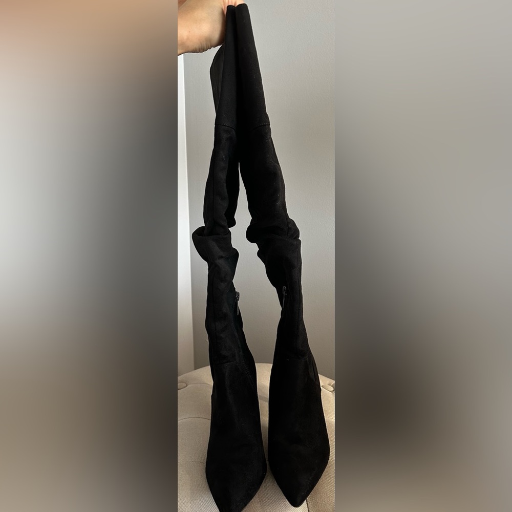 Jessica Simpson Suede Anita over the knee tall boots